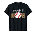 Baseball Mom Leopard Funny Softball T-Shirt - Trendy Graphic Men Women - T-Shirt, Sweatshirt, Hoodie