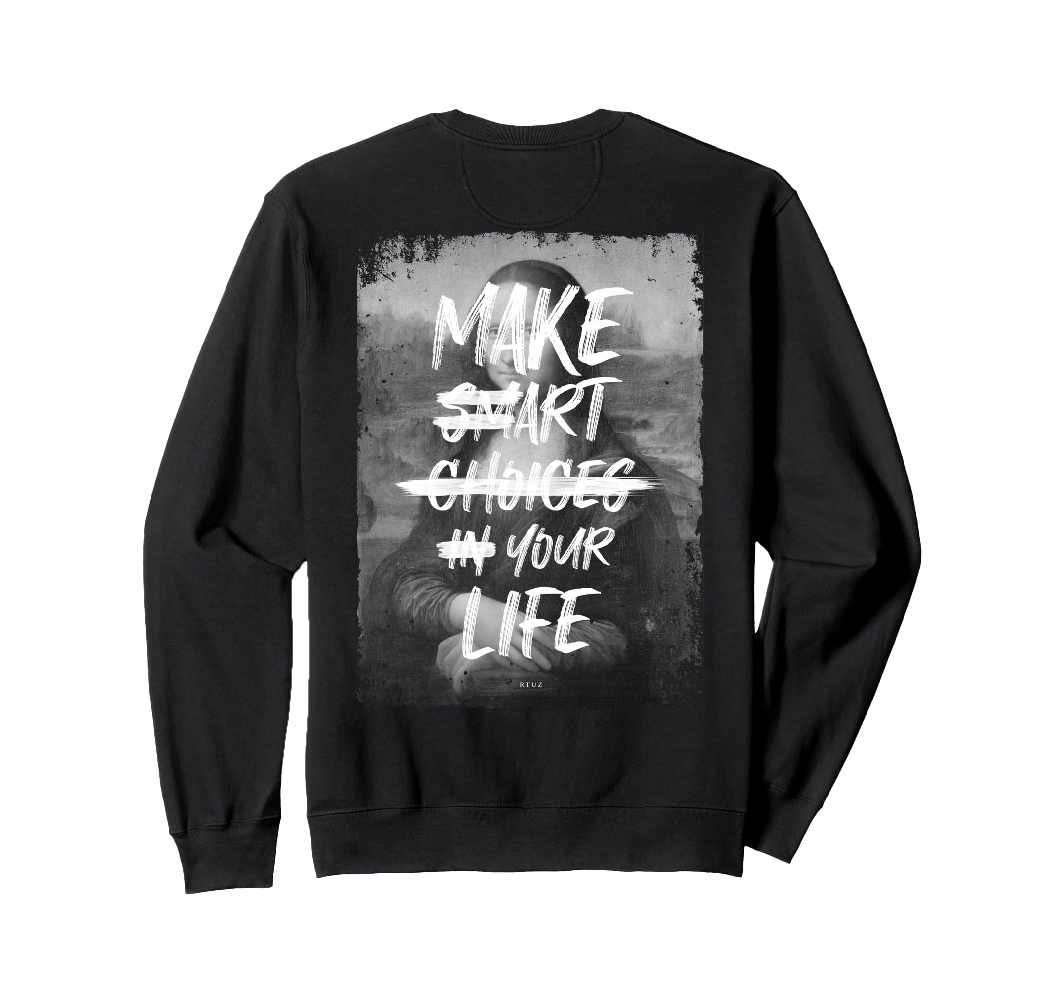 Mona Lisa Art Y2K Back Streetwear Sweatshirt - Novelty Apparel for Adults - T-Shirt, Sweatshirt, Hoodie