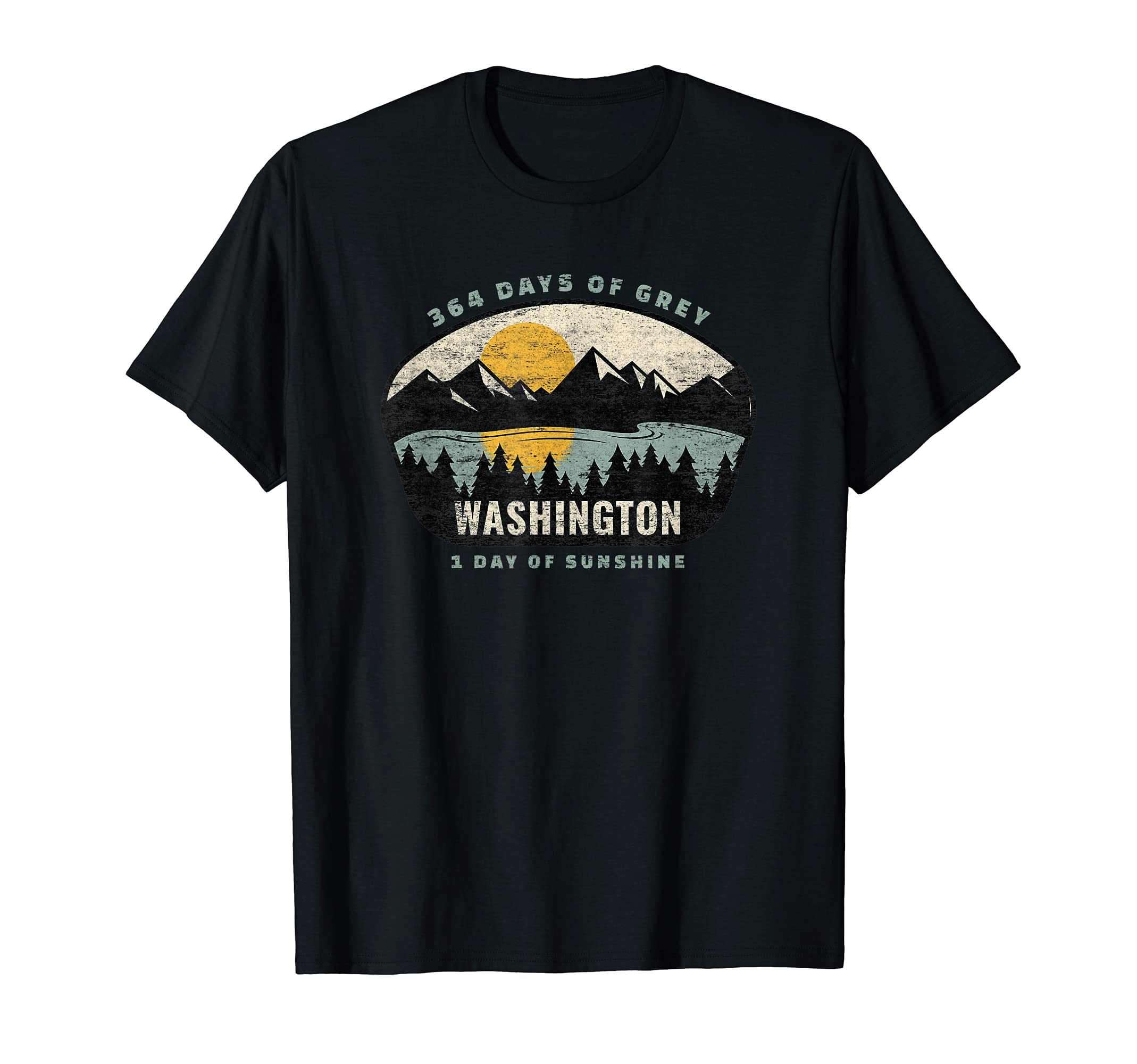 Funny Washington State Distressed Hoodie - Streetwear Style for Adults - T-Shirt, Sweatshirt, Hoodie