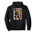 Distressed Cat Playing Guitar Punk Rock Hoodie - Custom Art Print Unisex - T-Shirt, Sweatshirt, Hoodie