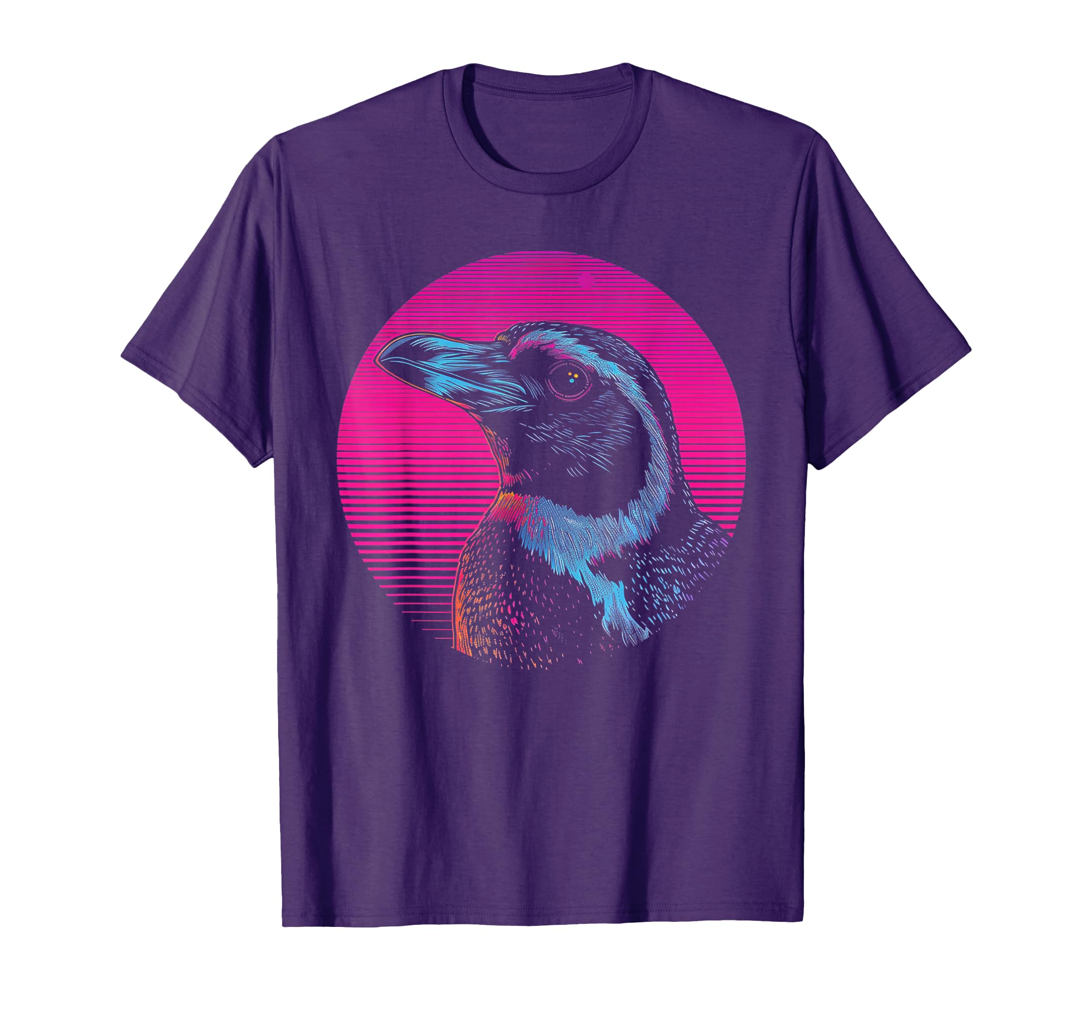 Penguin Vaporwave Aesthetic Synthwave T-Shirt - Minimalist Print Men Women - T-Shirt, Sweatshirt, Hoodie