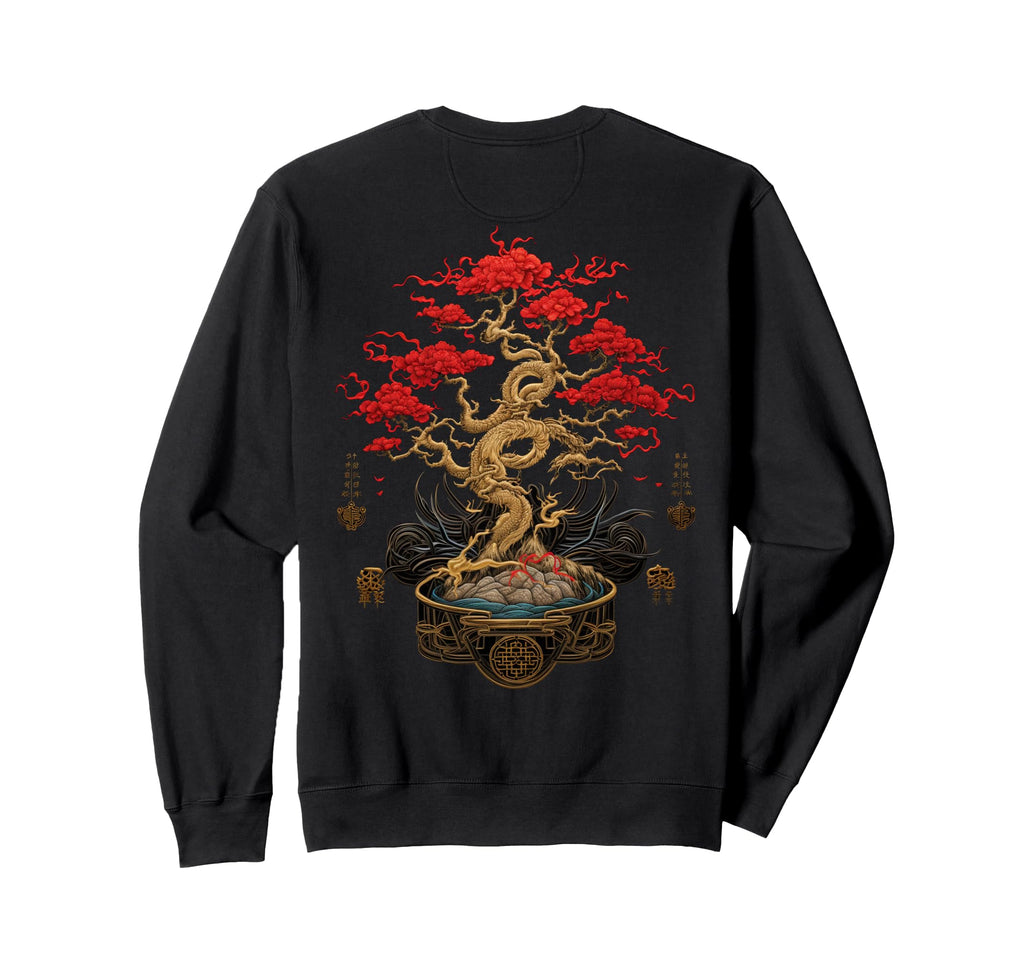 Back Y2K Streetwear Bonsai Sweatshirt - Novelty Apparel Unisex - T-Shirt, Sweatshirt, Hoodie