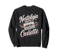 Cassette Lover Nostalgia Wrapped Sweatshirt - Minimalist Print for Adults - T-Shirt, Sweatshirt, Hoodie