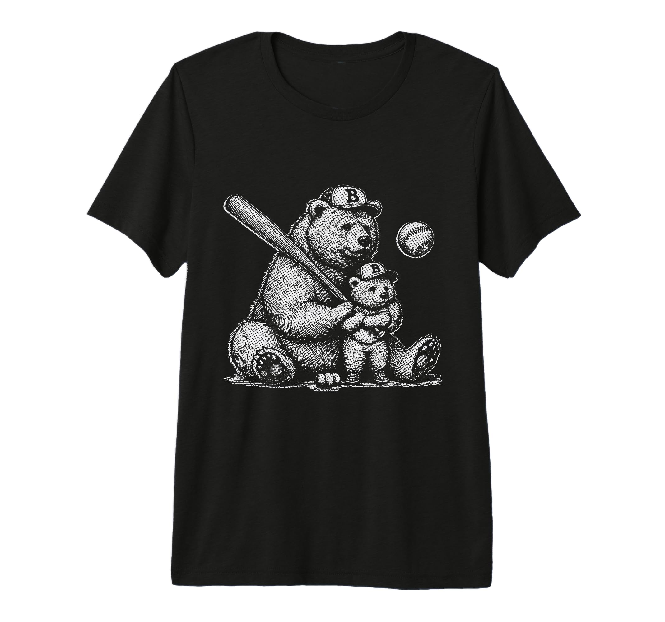 Mom Funny Baseball Bear Mom N Son Son T-Shirt - Trendy Graphic for Adults - T-Shirt, Sweatshirt, Hoodie