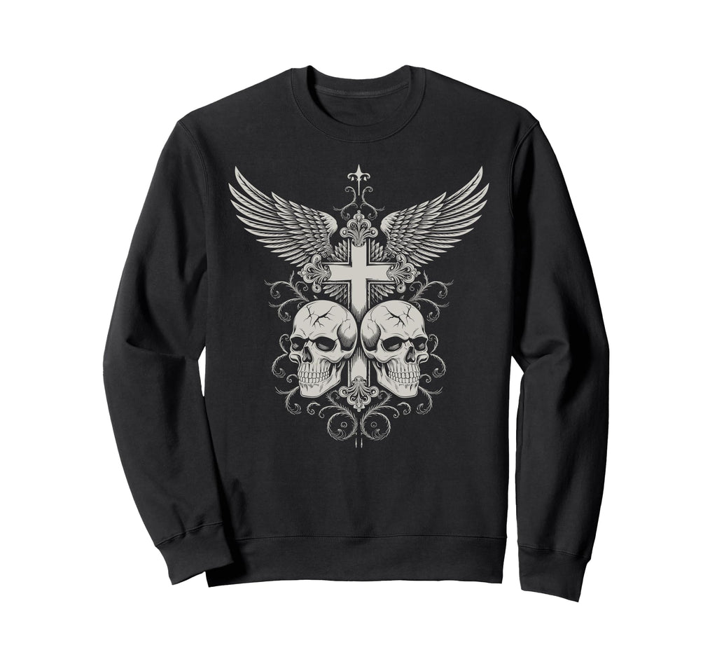 Y2K Grunge Emo Aesthetic Alt Goth Skull Sweatshirt - Trendy Graphic Unisex - T-Shirt, Sweatshirt, Hoodie
