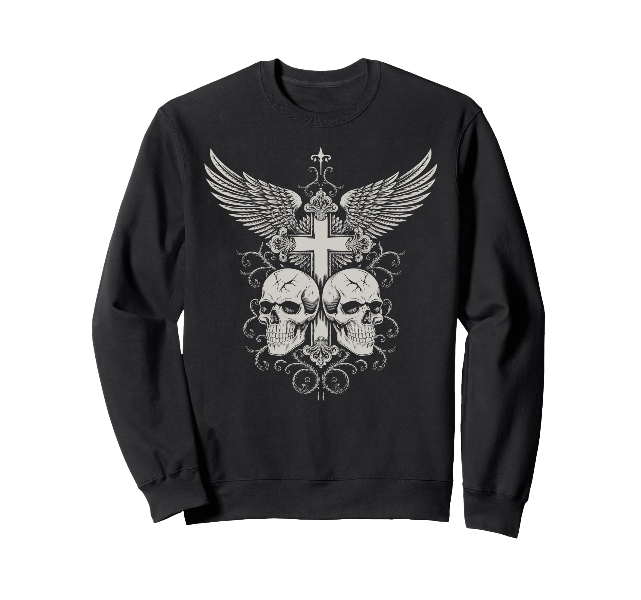 Y2K Grunge Emo Aesthetic Alt Goth Skull Sweatshirt - Trendy Graphic Unisex - T-Shirt, Sweatshirt, Hoodie