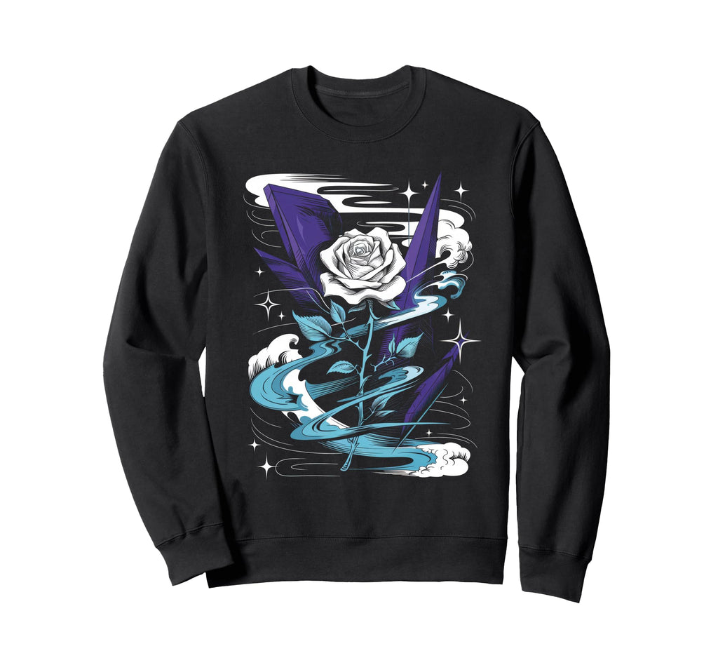 Rose Moon Mystical Soft Grunge Sweatshirt - Aesthetic Graphic Men Women - T-Shirt, Sweatshirt, Hoodie