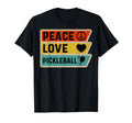 Distressed Peace Sign Love Pickleball T-Shirt - Unique Graphic for Adults - T-Shirt, Sweatshirt, Hoodie