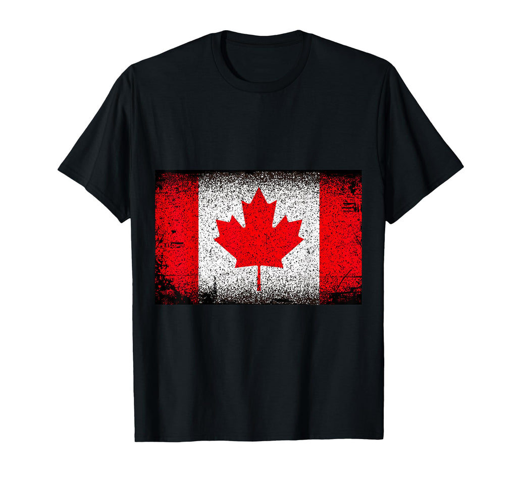 Patriotic Canadian Maple Leaf Flag T-Shirt - Streetwear Style for Adults - T-Shirt, Sweatshirt, Hoodie