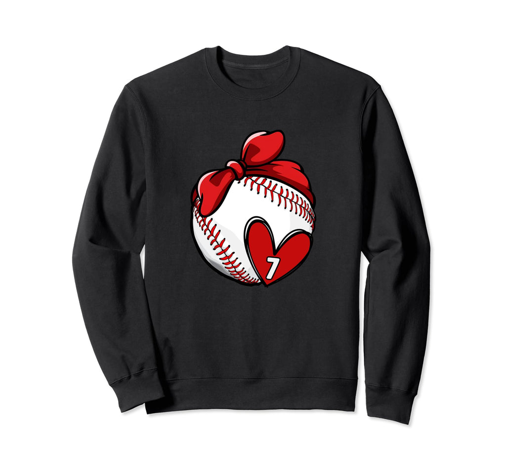 Womens Custom Baseball Mom Number Sweatshirt - Streetwear Style Men Women - T-Shirt, Sweatshirt, Hoodie