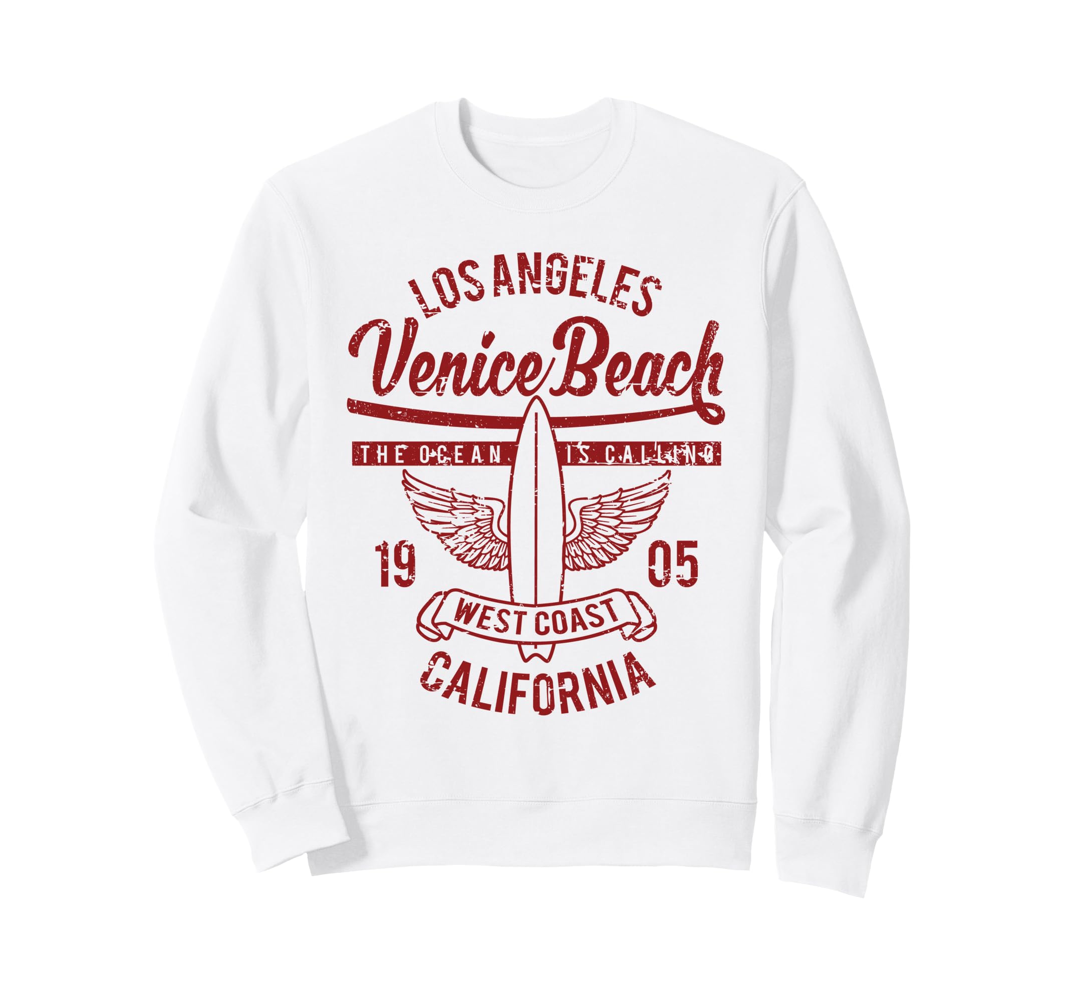 Venice Beach California Surf Sweatshirt - Novelty Apparel for Adults - T-Shirt, Sweatshirt, Hoodie