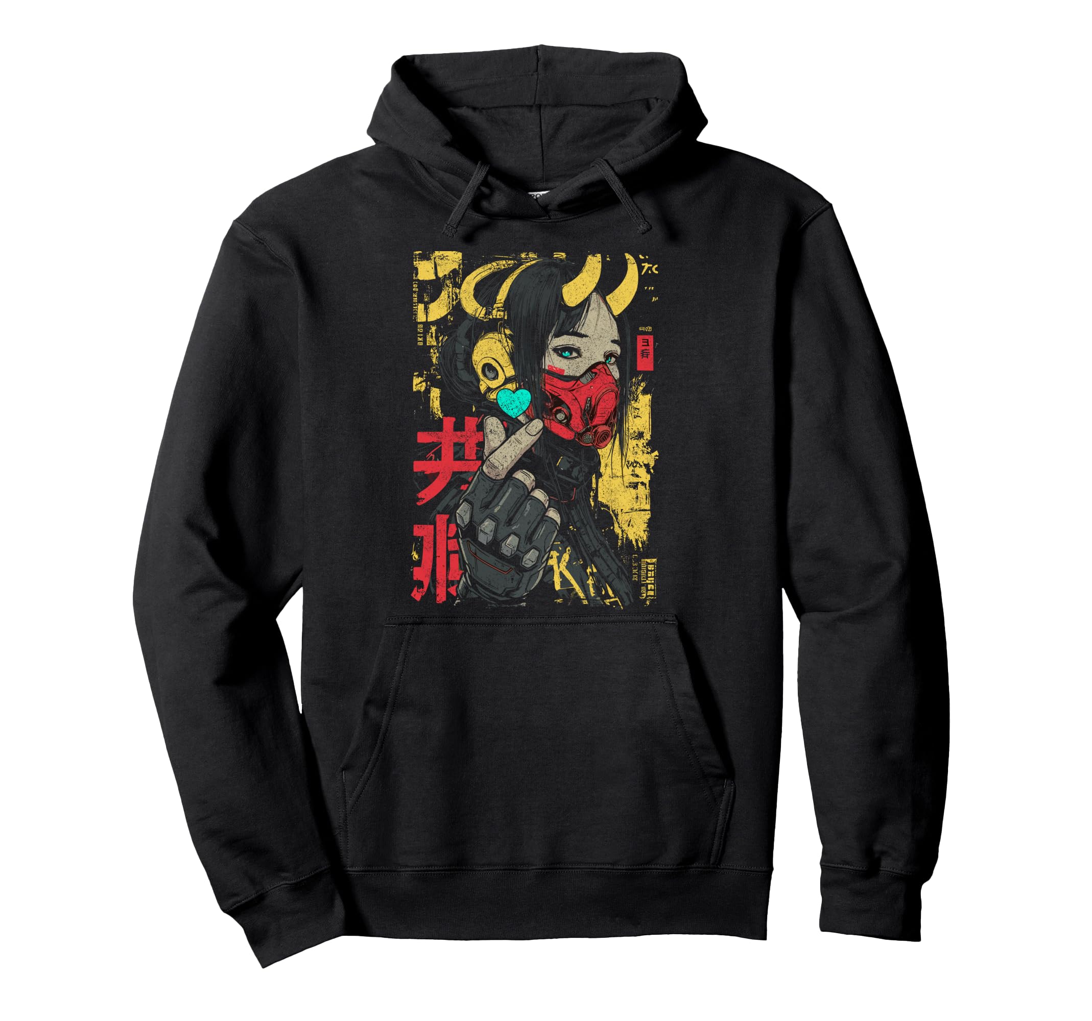 Japanese Streetwear Gothic Love Hoodie - Aesthetic Graphic for Adults - T-Shirt, Sweatshirt, Hoodie