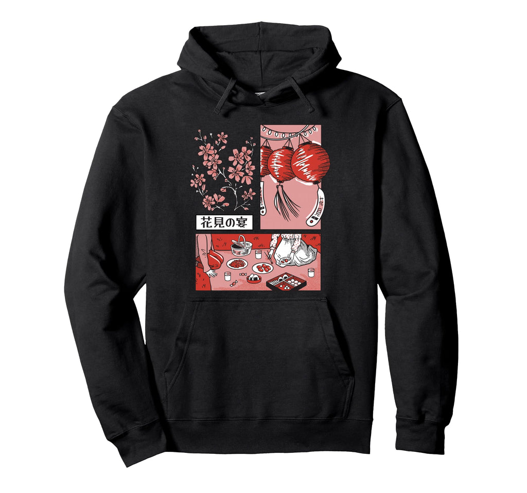 Lofi Vaporwave Sakura Cherry Blossom Hoodie - Casual Everyday Wear Unisex - T-Shirt, Sweatshirt, Hoodie