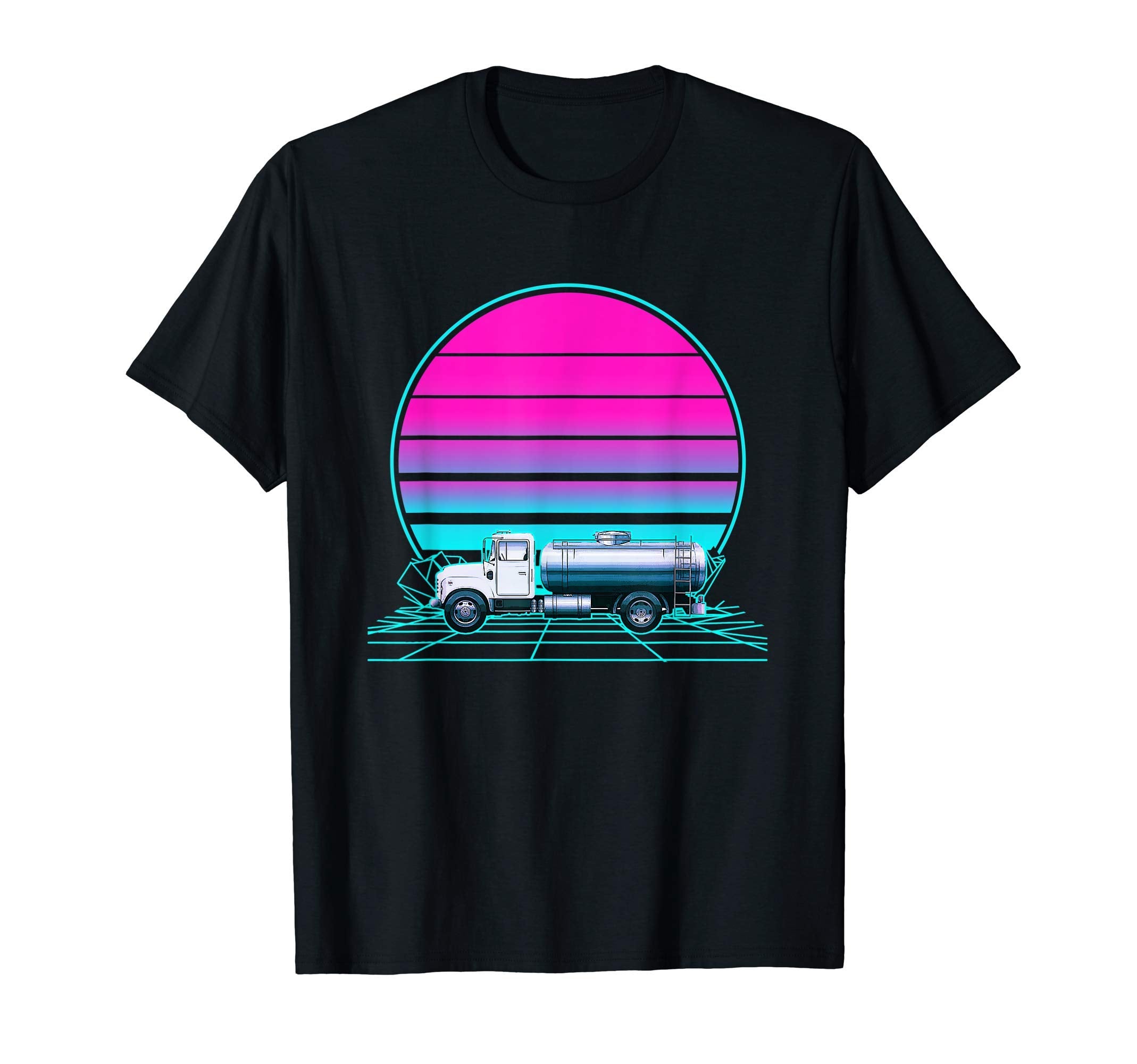 Sunset Tanker Truck T-Shirt - Trendy Graphic Men Women - T-Shirt, Sweatshirt, Hoodie
