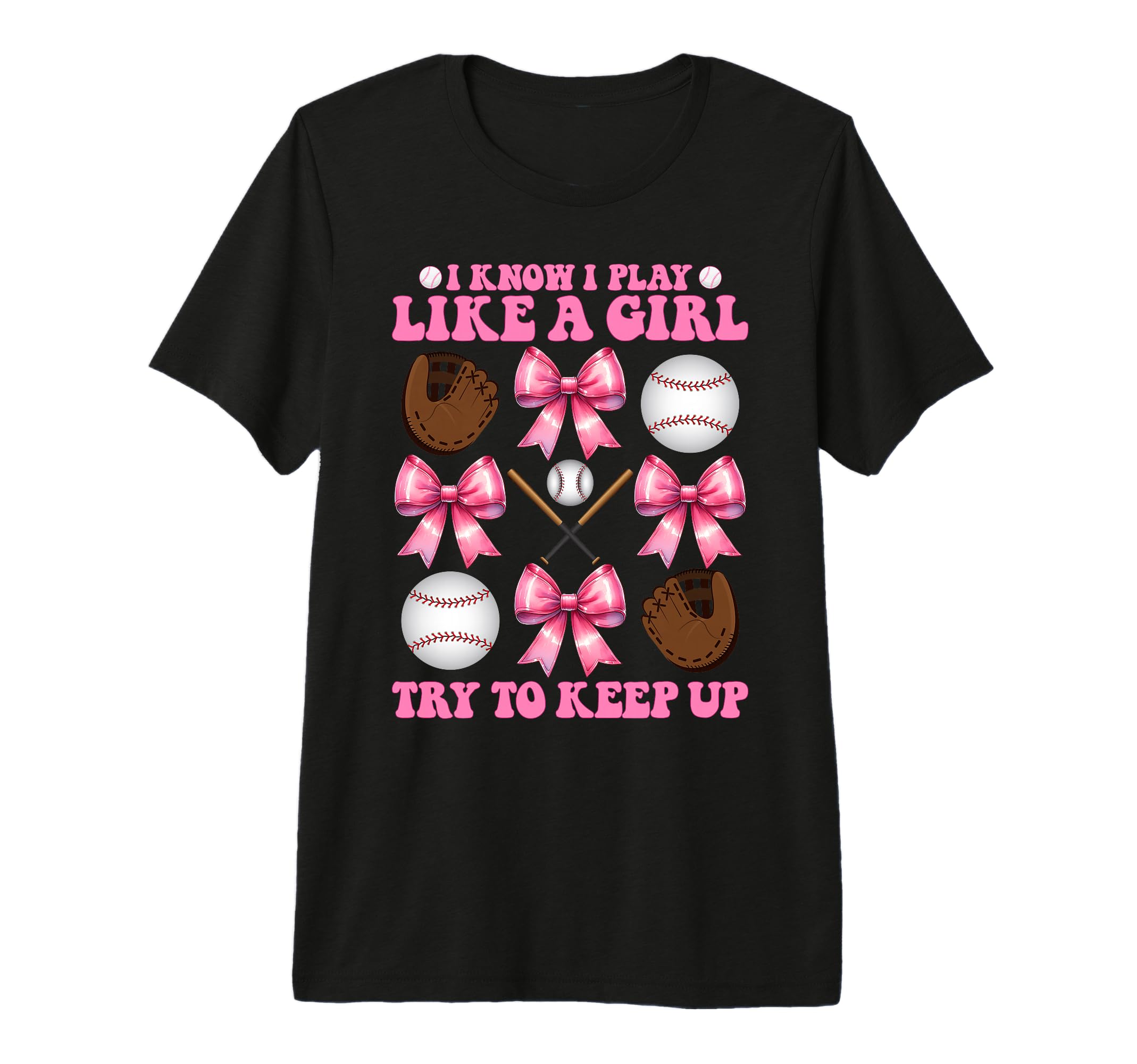 Baseball Mom Mama Coquette I Know T-Shirt - Casual Everyday Wear Men Women - T-Shirt, Sweatshirt, Hoodie