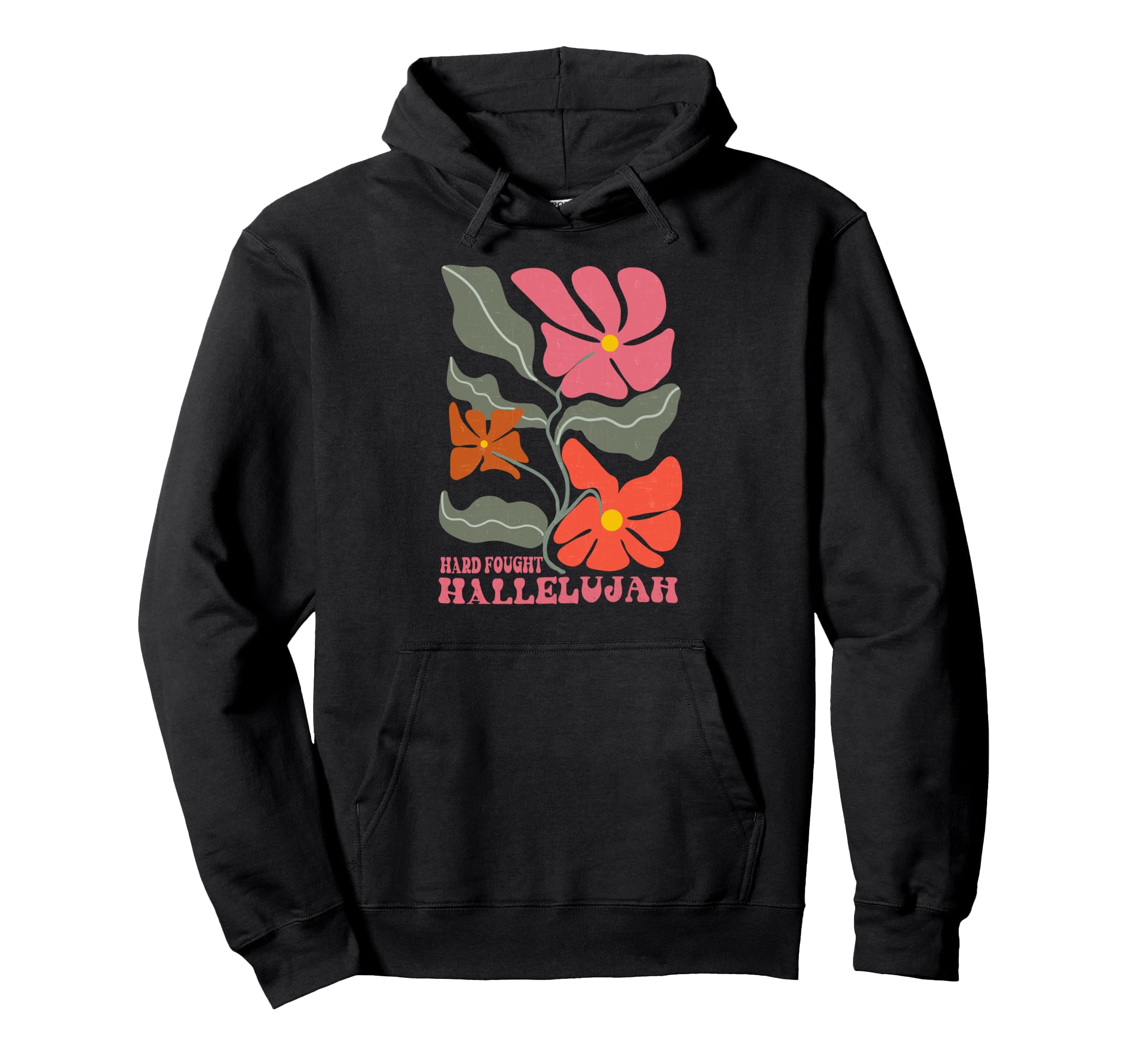Christian Hard Fought Hallelujah Boho Hoodie - Novelty Apparel Unisex - T-Shirt, Sweatshirt, Hoodie