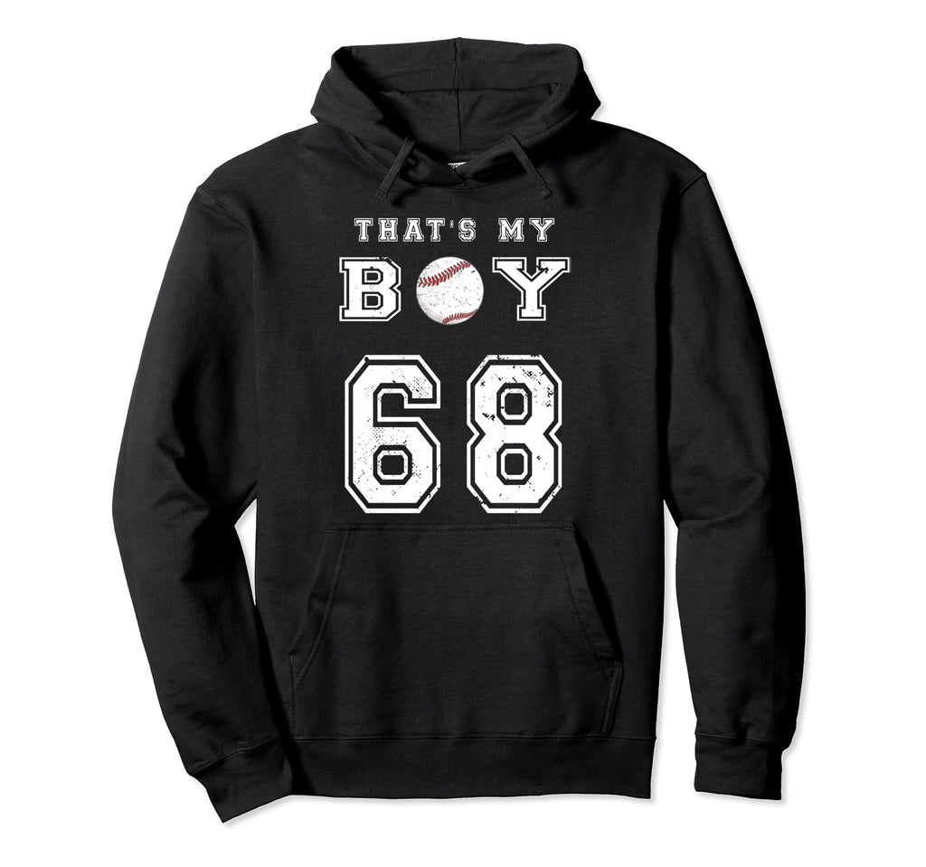 Thats My Baseball 68 Jersey Number Hoodie - Aesthetic Graphic Men Women - T-Shirt, Sweatshirt, Hoodie