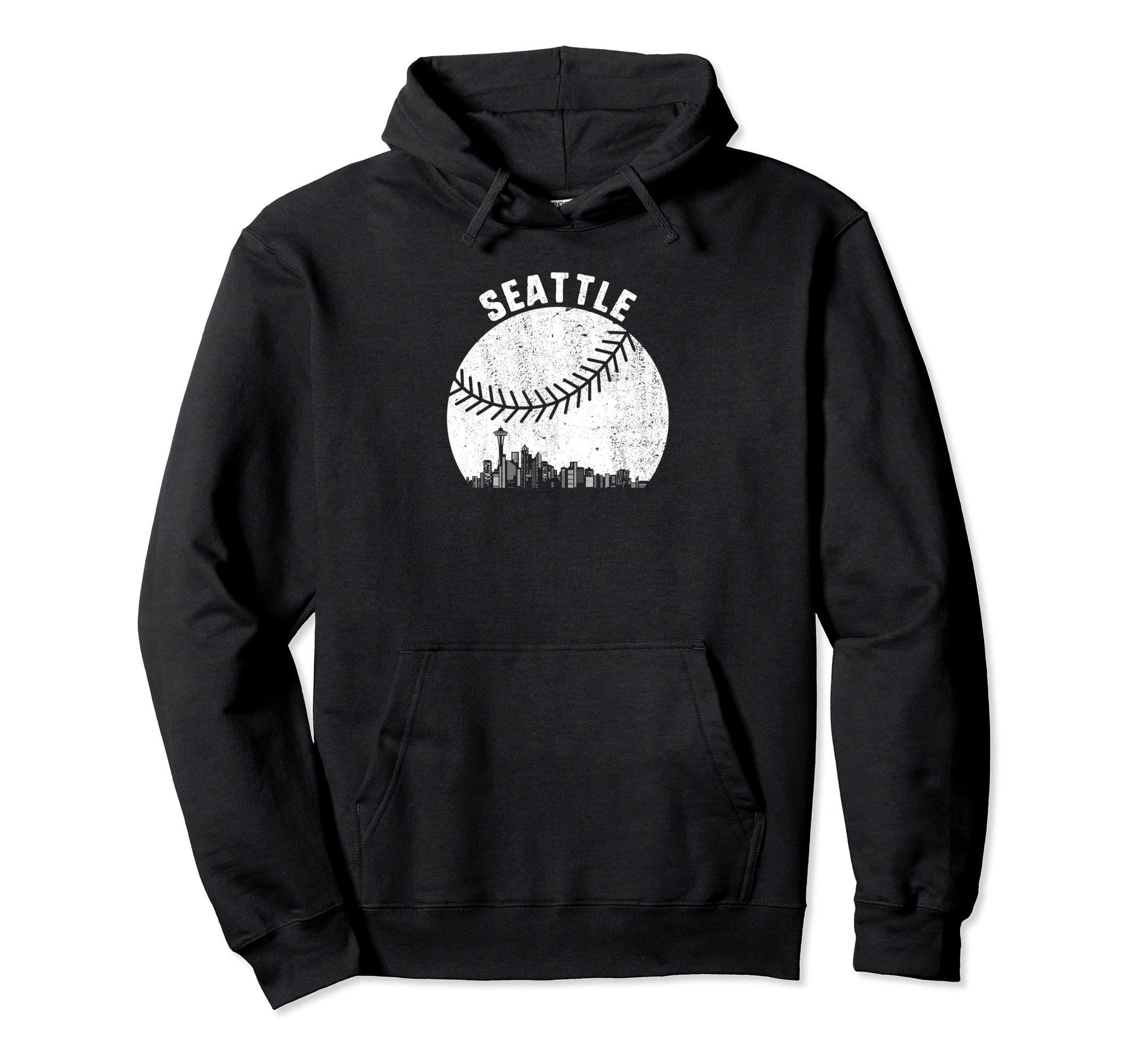 Seattle Skyline Baseball Fan Seattle Wa Hoodie - Streetwear Style Unisex - T-Shirt, Sweatshirt, Hoodie