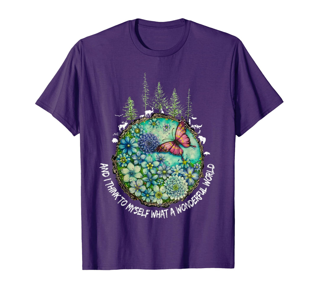 And I Think To Myself What Wonderful T-Shirt - Novelty Apparel Unisex - T-Shirt, Sweatshirt, Hoodie