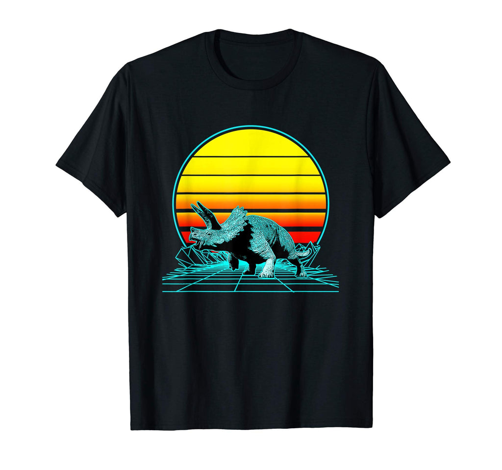 Sunset Triceratops T-Shirt - Aesthetic Graphic Unisex - T-Shirt, Sweatshirt, Hoodie