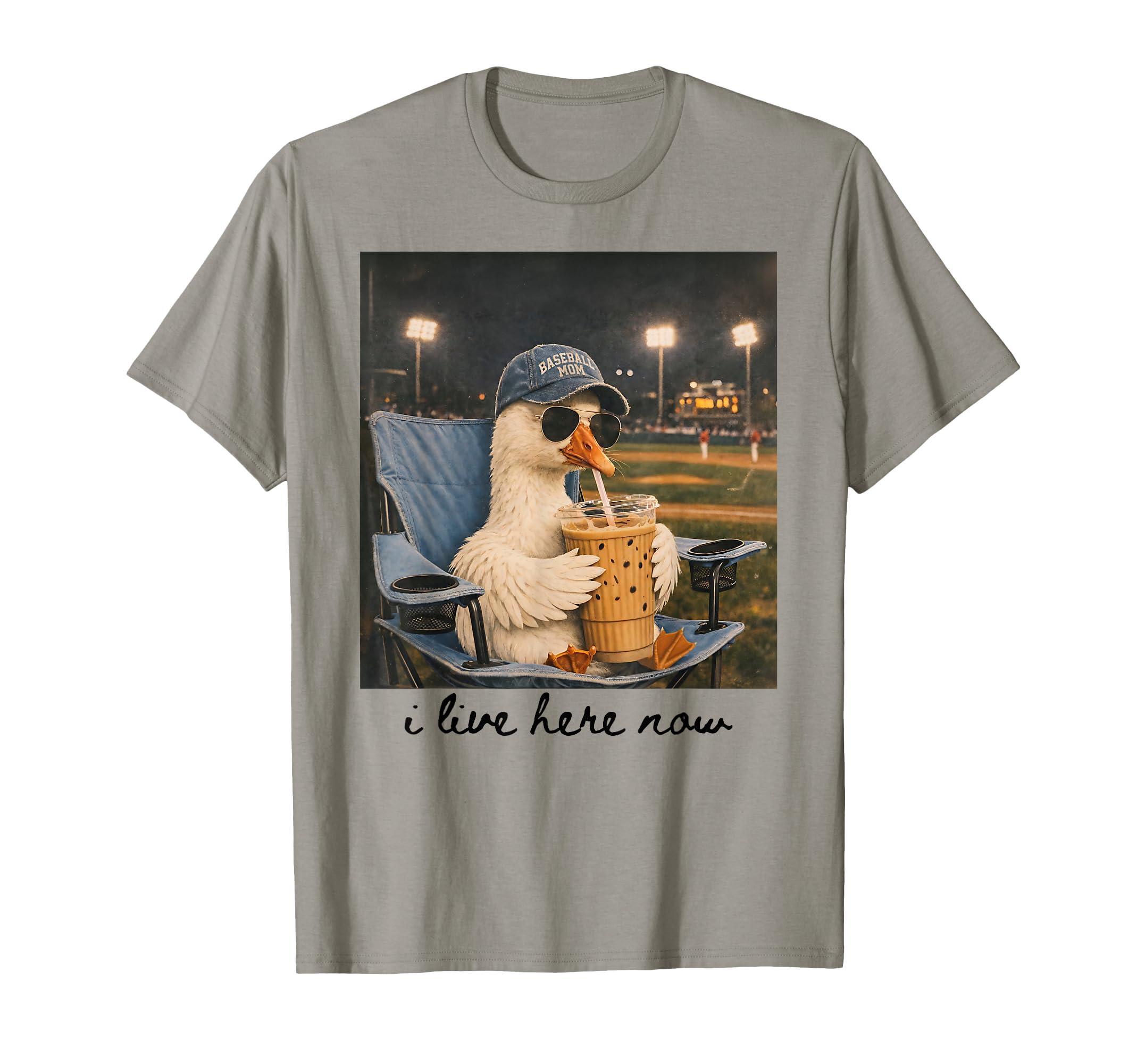 Funny Goose Baseball Mom Iced Coffee I T-Shirt - Custom Art Print Unisex - T-Shirt, Sweatshirt, Hoodie