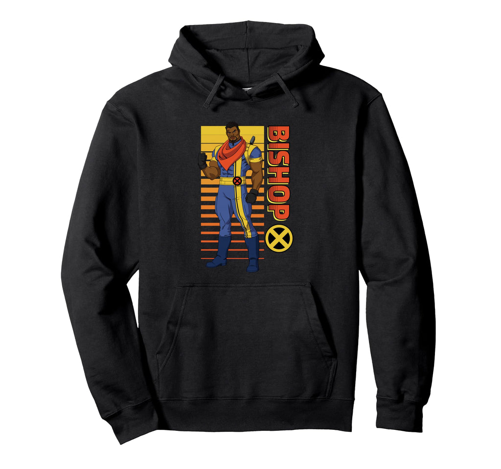Marvel X 97 Bishop Lucas Striped Hoodie - Trendy Graphic Men Women - T-Shirt, Sweatshirt, Hoodie