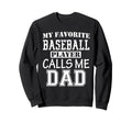 Funny Supportive Dad Baseball Player Sweatshirt - Graphic Print for Adults - T-Shirt, Sweatshirt, Hoodie