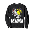 Ball Mama Softball Baseball Mom Sweatshirt - Custom Art Print Men Women - T-Shirt, Sweatshirt, Hoodie