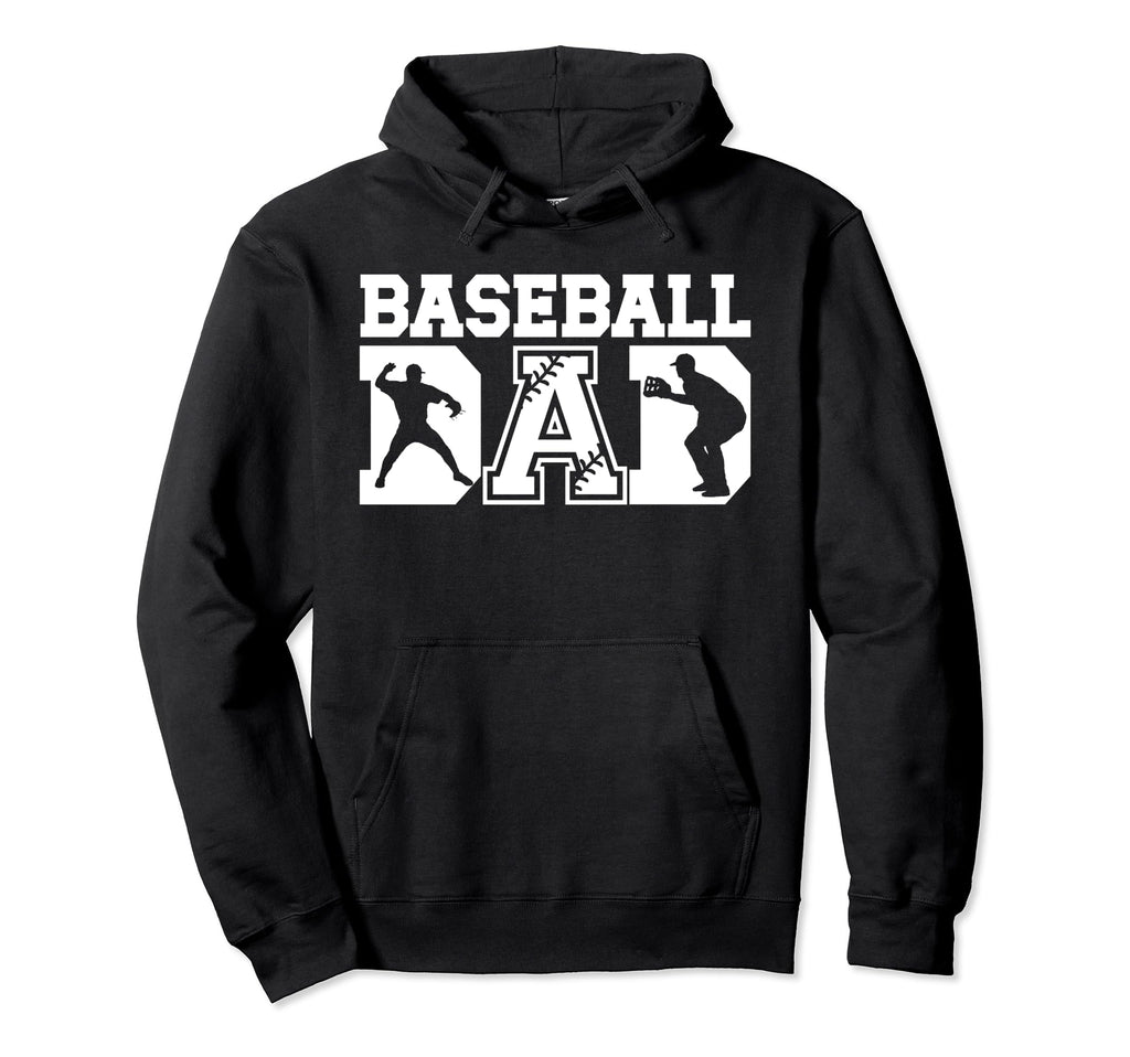 Baseball Dad Playing Catch Son Hoodie - Casual Everyday Wear for Adults - T-Shirt, Sweatshirt, Hoodie