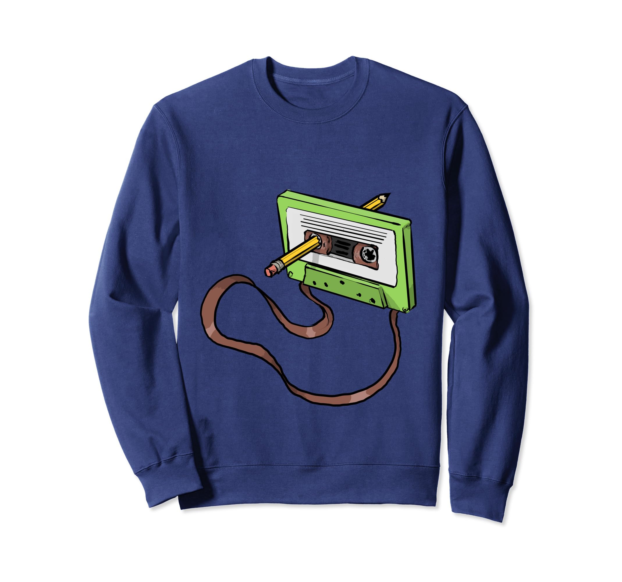 80S Cassette Tape Pencil 1980S Sweatshirt - Graphic Print Men Women - T-Shirt, Sweatshirt, Hoodie