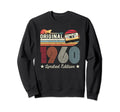 Original 1960 Birthday Guitar Sweatshirt - Aesthetic Graphic for Adults - T-Shirt, Sweatshirt, Hoodie