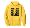 Baseball Mama Distressed Lightning Bolt Hoodie - Trendy Graphic for Adults - T-Shirt, Sweatshirt, Hoodie