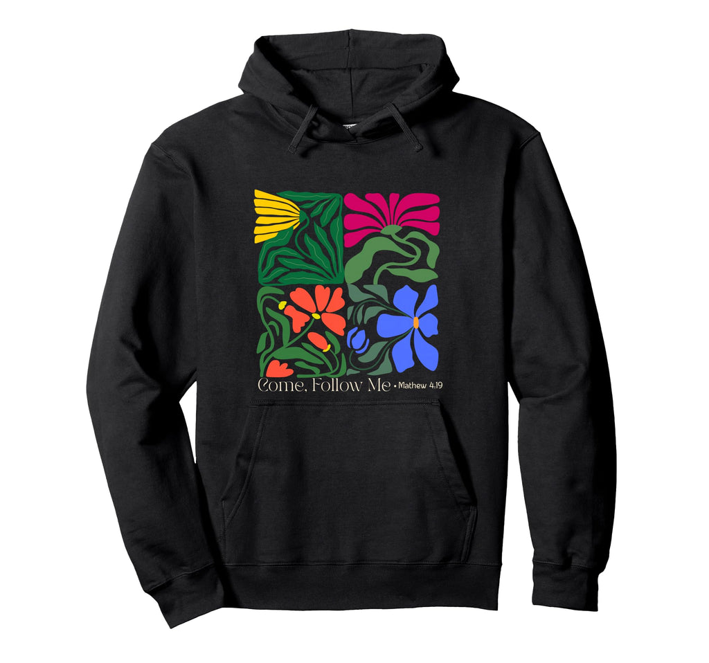 Womens Boho Floral Christian Come Hoodie - Fun Novelty Design Unisex - T-Shirt, Sweatshirt, Hoodie