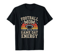 Football Mom Game Day Energy Sunset T-Shirt - Custom Art Print Men Women - T-Shirt, Sweatshirt, Hoodie