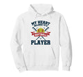 My Heart Belongs To Softball Player Hoodie - Streetwear Style Men Women - T-Shirt, Sweatshirt, Hoodie