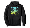 Palm Tree Silhouette Tree Gift Hoodie - Custom Art Print Men Women - T-Shirt, Sweatshirt, Hoodie