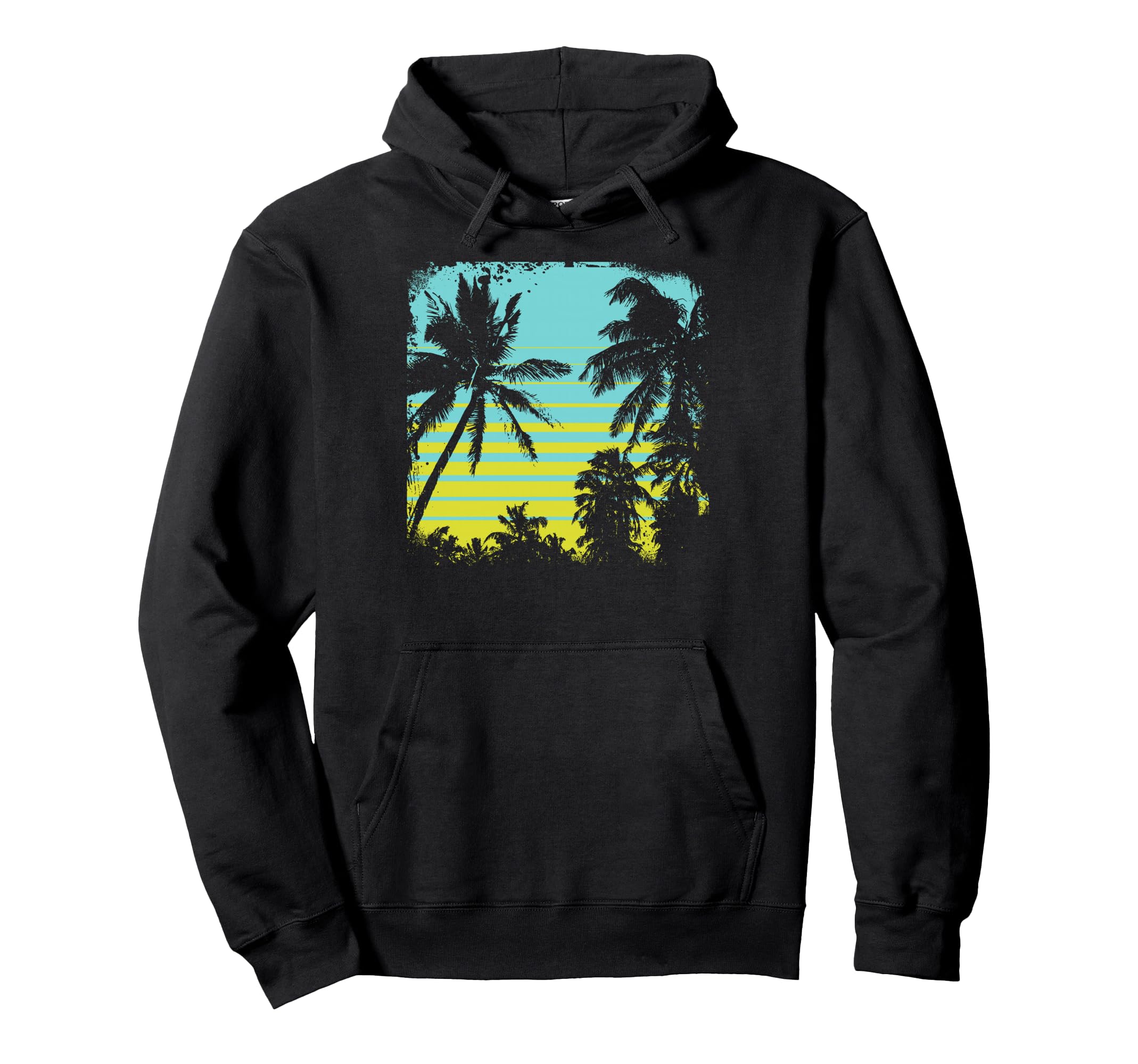 Palm Tree Silhouette Tree Gift Hoodie - Custom Art Print Men Women - T-Shirt, Sweatshirt, Hoodie