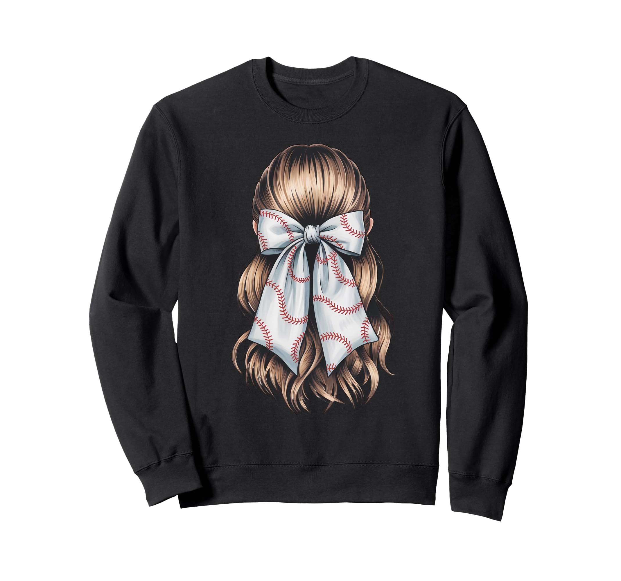 Baseball Coquette Bow Baseball Mom Sweatshirt - Novelty Apparel Unisex - T-Shirt, Sweatshirt, Hoodie