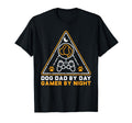 Dog Dad Day Gamer Night Gaming Triangle T-Shirt - Custom Art Print Unisex - T-Shirt, Sweatshirt, Hoodie