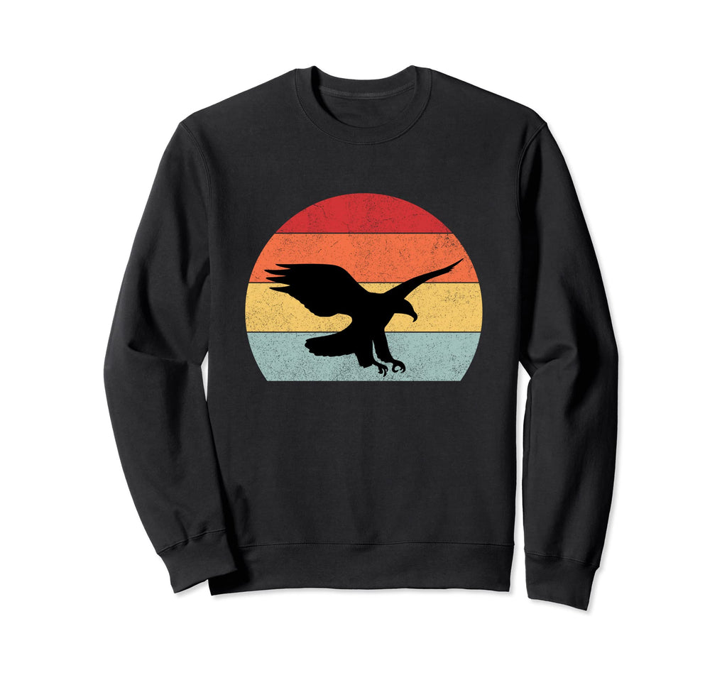 Eagle Silhouette Sunset Flying Sweatshirt - Graphic Print Men Women - T-Shirt, Sweatshirt, Hoodie