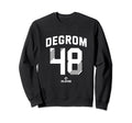 Jacob Degrom 48 New York Mlb Sweatshirt - Aesthetic Graphic Men Women - T-Shirt, Sweatshirt, Hoodie