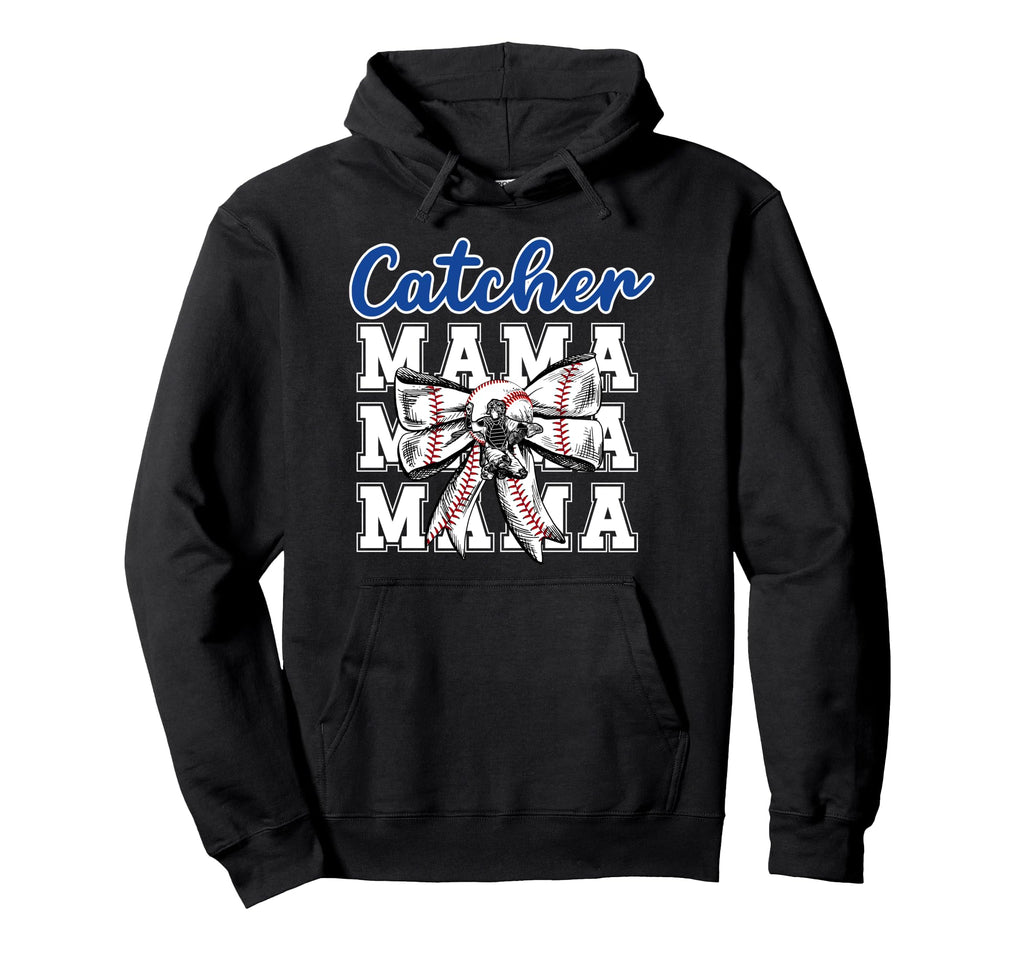 Baseball Catcher Mama Coquette Baseball Hoodie - Novelty Apparel Men Women - T-Shirt, Sweatshirt, Hoodie