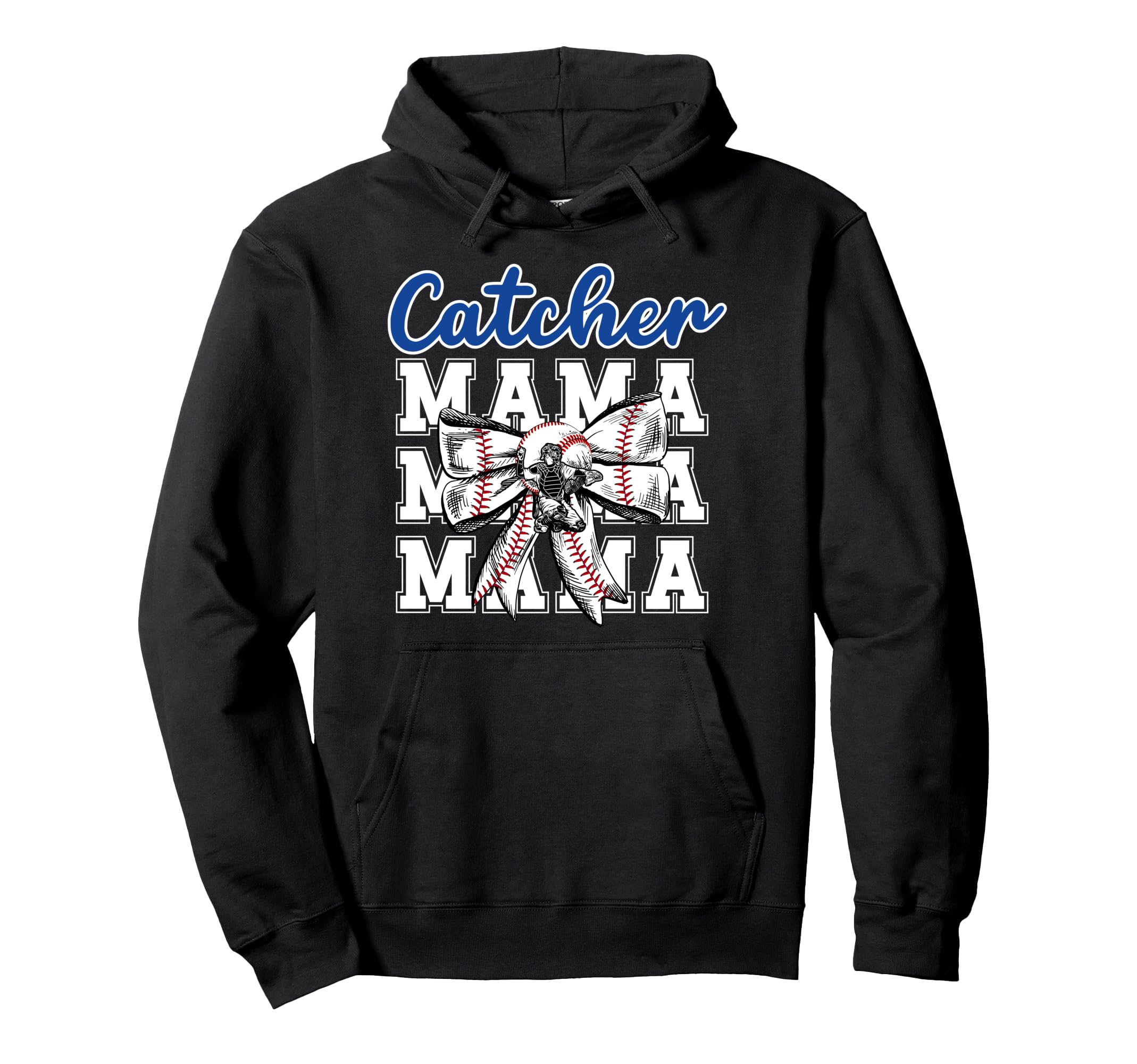 Baseball Catcher Mama Coquette Baseball Hoodie - Novelty Apparel Men Women - T-Shirt, Sweatshirt, Hoodie