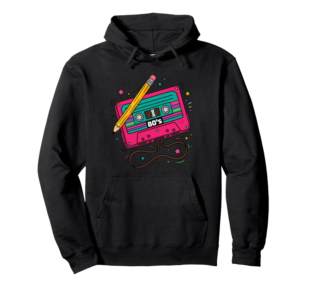 Cassette Tape 80S Music Aesthetic Hoodie - Custom Art Print for Adults - T-Shirt, Sweatshirt, Hoodie