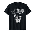 Raccoon Feral Volleyball Mom Game Day T-Shirt - Trendy Graphic Unisex - T-Shirt, Sweatshirt, Hoodie