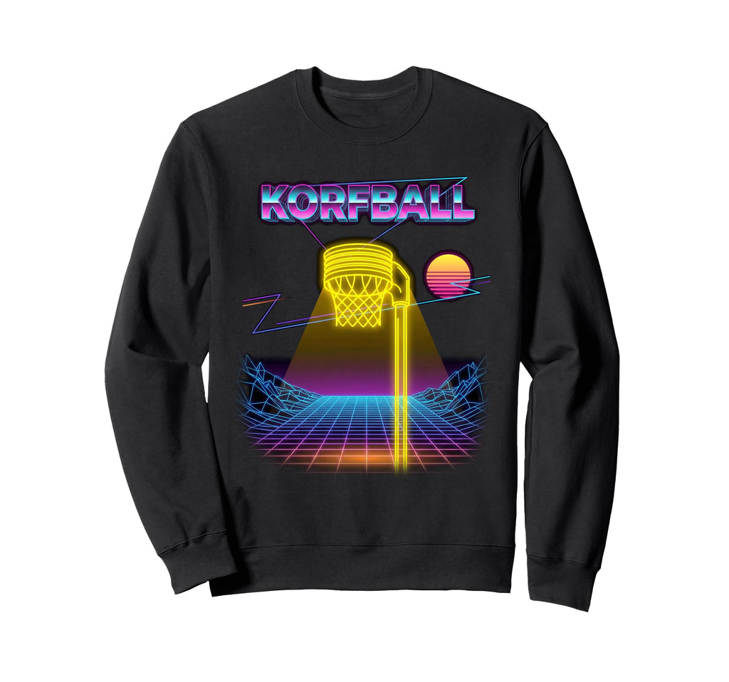 80S Neon Synthwave Korfball Sports Sweatshirt - Fun Novelty Design Unisex - T-Shirt, Sweatshirt, Hoodie