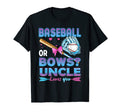 Baseball Or Bows Uncle Loves You Gender T-Shirt - Aesthetic Graphic Unisex - T-Shirt, Sweatshirt, Hoodie