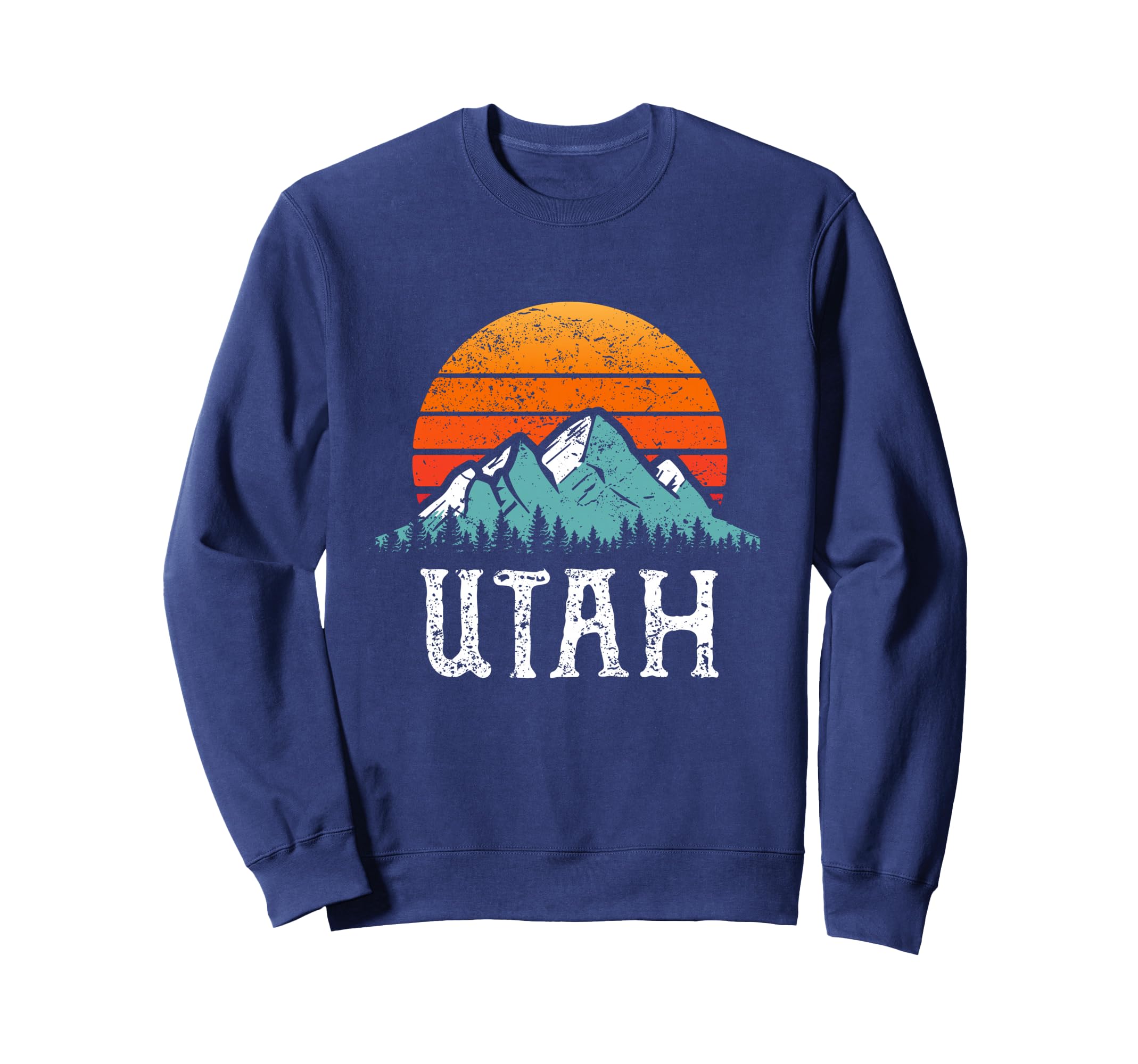 Utah Accessories Distressed 80S Sweatshirt - Casual Everyday Wear Unisex - T-Shirt, Sweatshirt, Hoodie