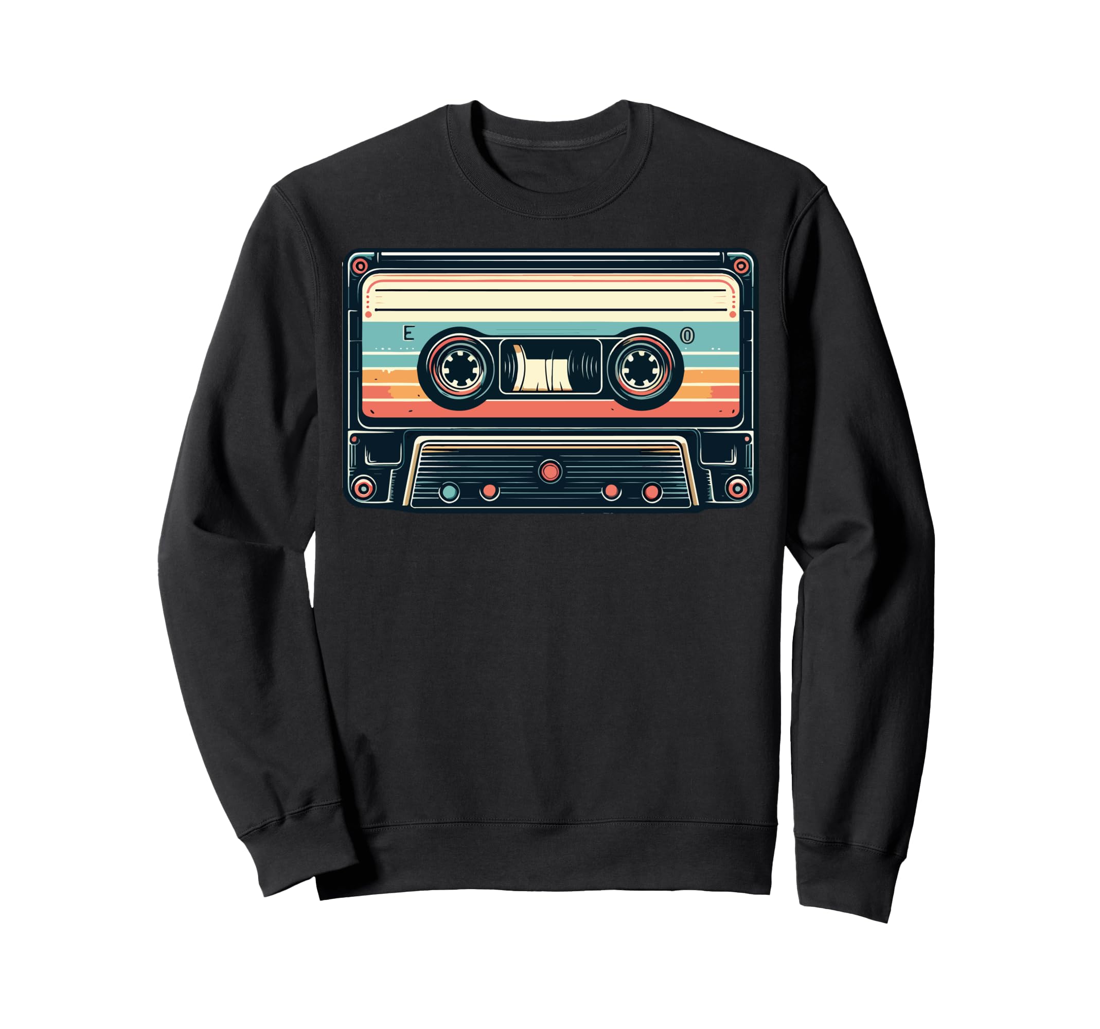 Cassette Tape Stripes Sweatshirt - Streetwear Style Men Women - T-Shirt, Sweatshirt, Hoodie