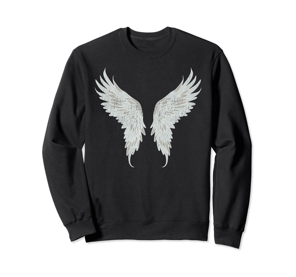 Gothic Angel Wings Fairy Sweatshirt - Casual Everyday Wear Men Women - T-Shirt, Sweatshirt, Hoodie
